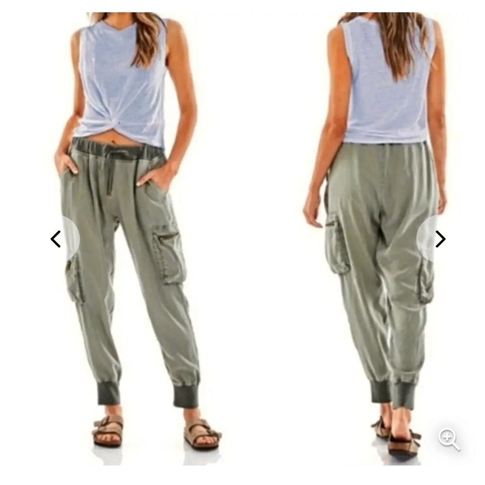 YFB | Olive green utility jogger cargo pants